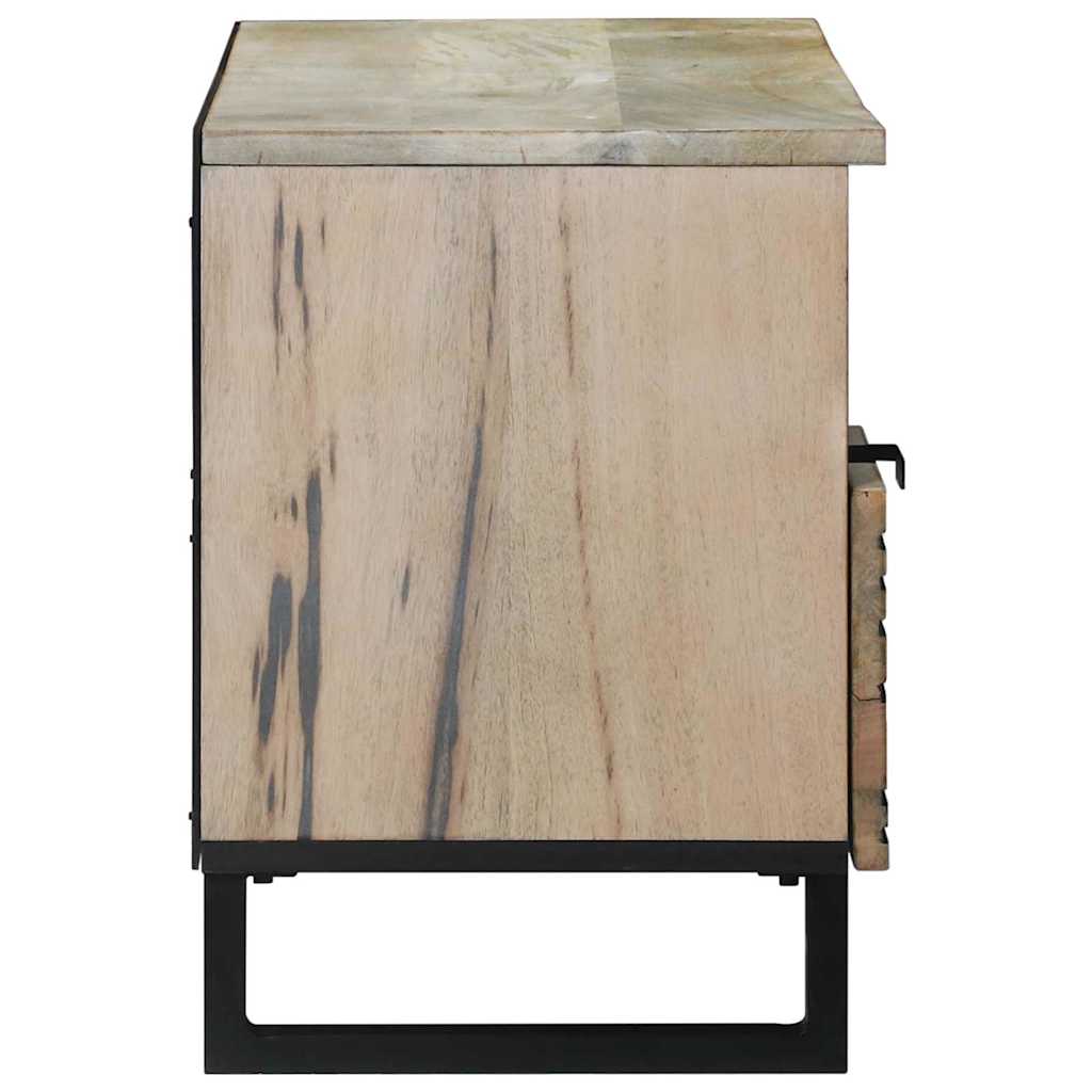 Media Storage Cabinets & Racks White and Black 100 x 33 x 46 cm