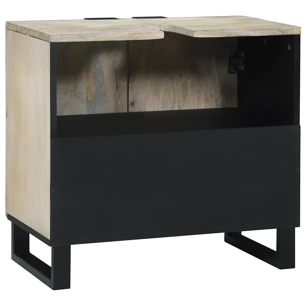 Sink cabinet with Shelf Brown and Black 62 x 33 x 58 cm