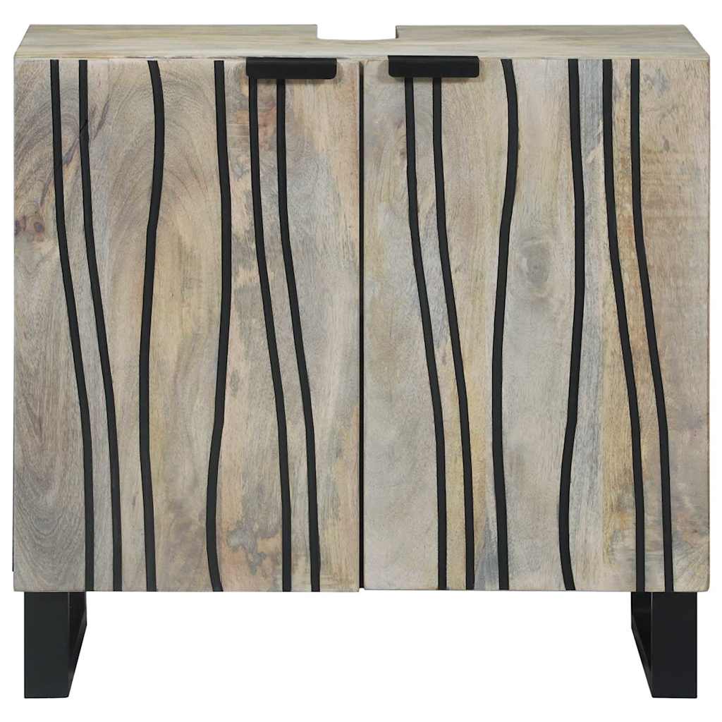 Sink cabinet with Shelf Brown and Black 62 x 33 x 58 cm