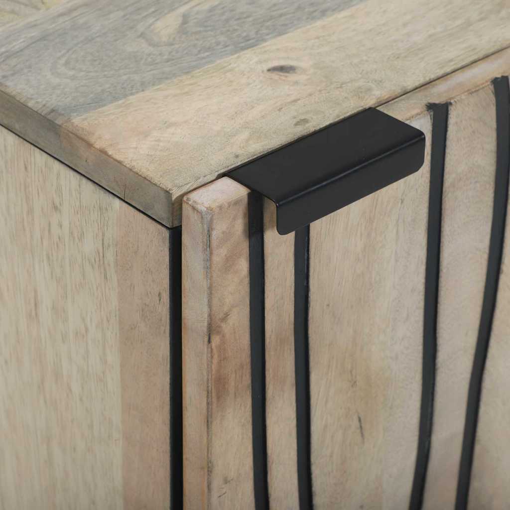 Sink cabinet with Shelf Brown and Black 38 x 33.5 x 48 cm