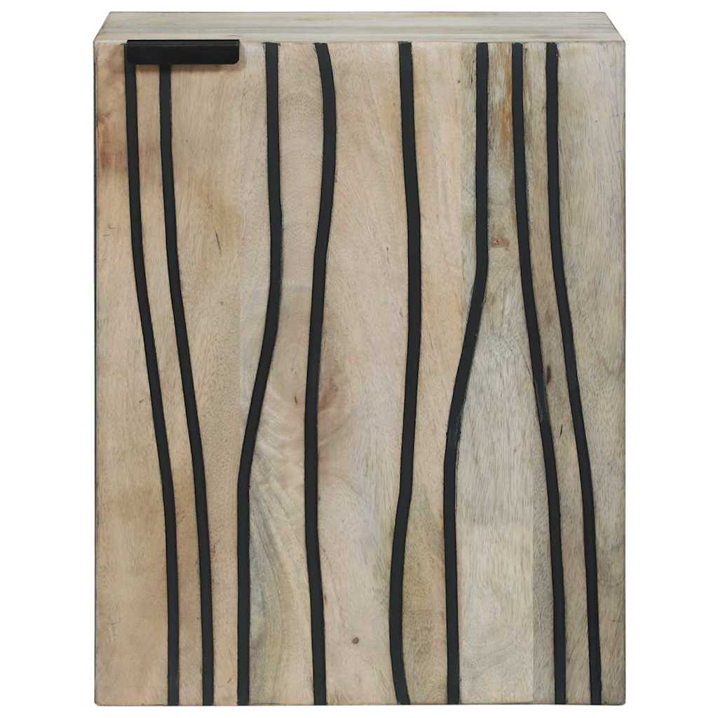 Sink cabinet with Shelf Brown and Black 38 x 33.5 x 48 cm