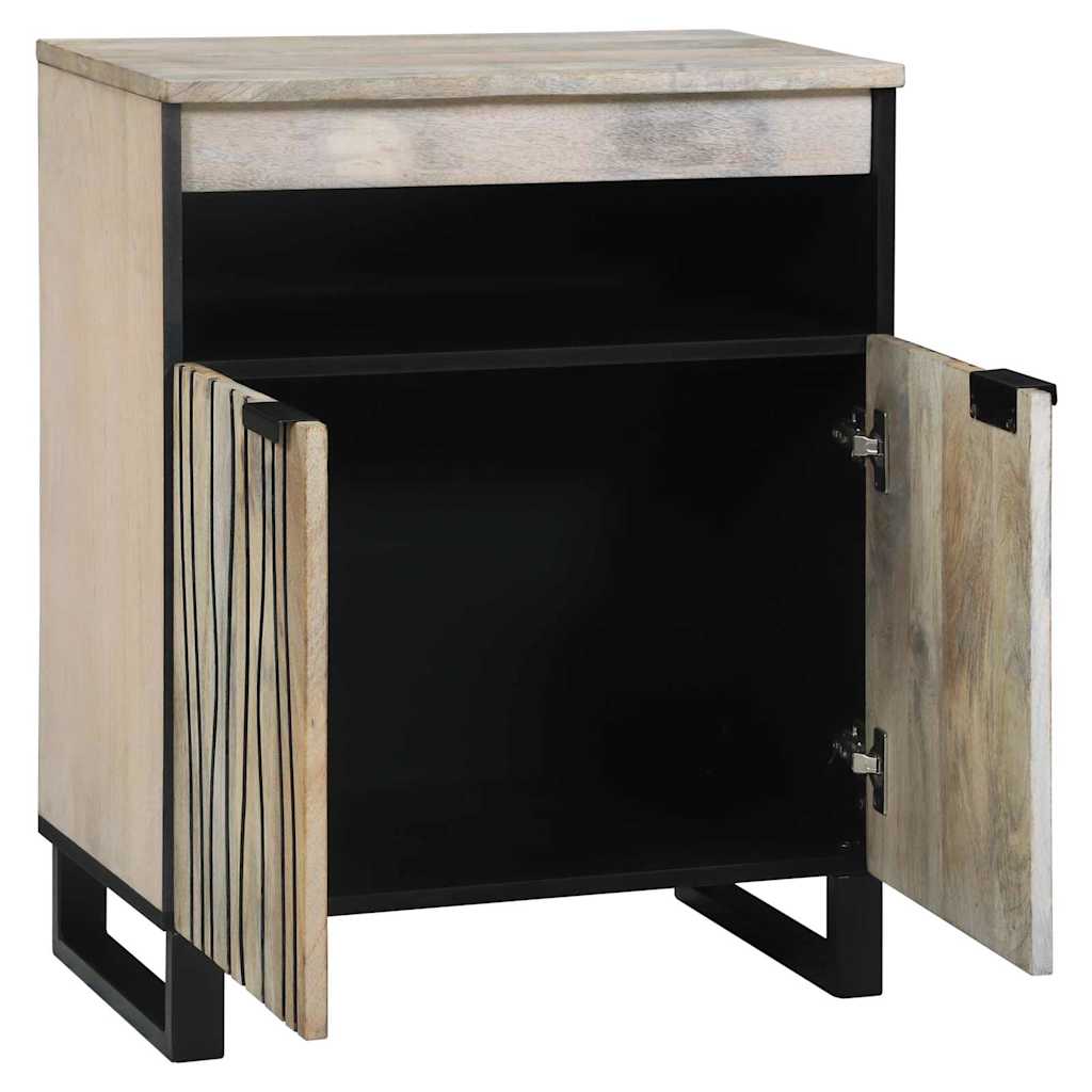 Media Storage Cabinets & Racks White and Black 60 x 33 x 75 cm