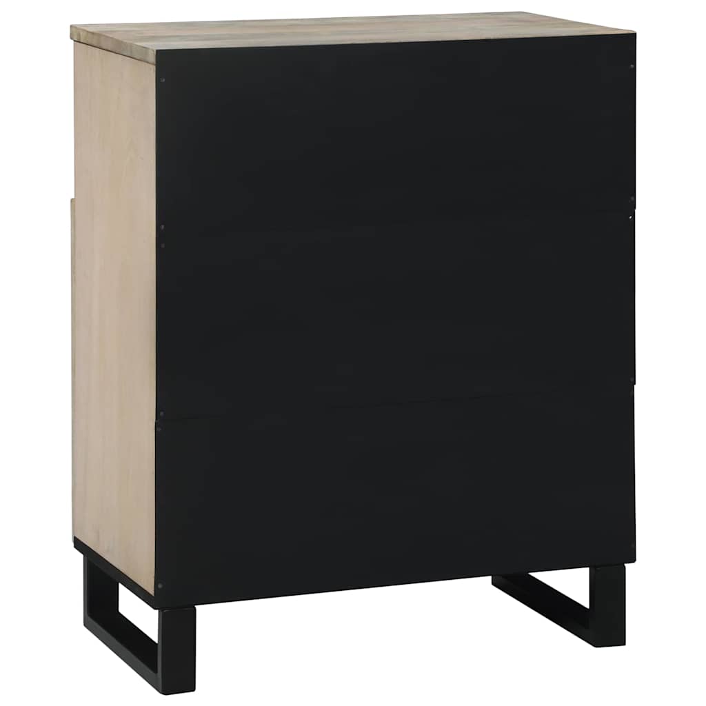 Media Storage Cabinets & Racks White and Black 60 x 33 x 75 cm