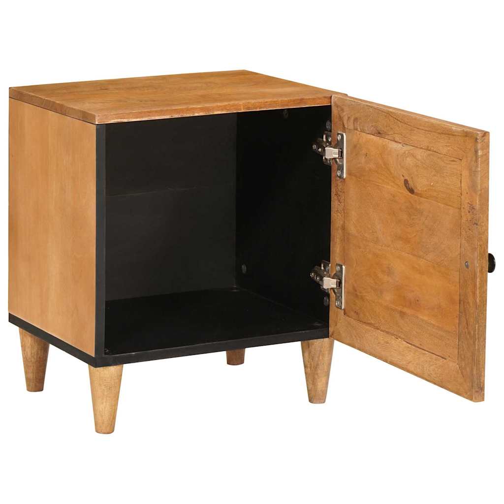 Bedside Table Light brown 40 x 33 x 46 cm Solid mango wood