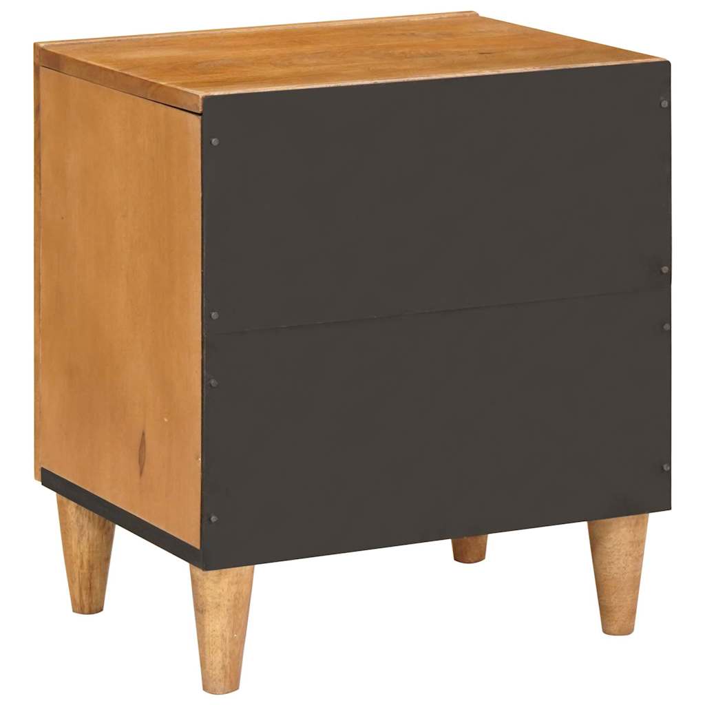 Bedside Table Light brown 40 x 33 x 46 cm Solid mango wood
