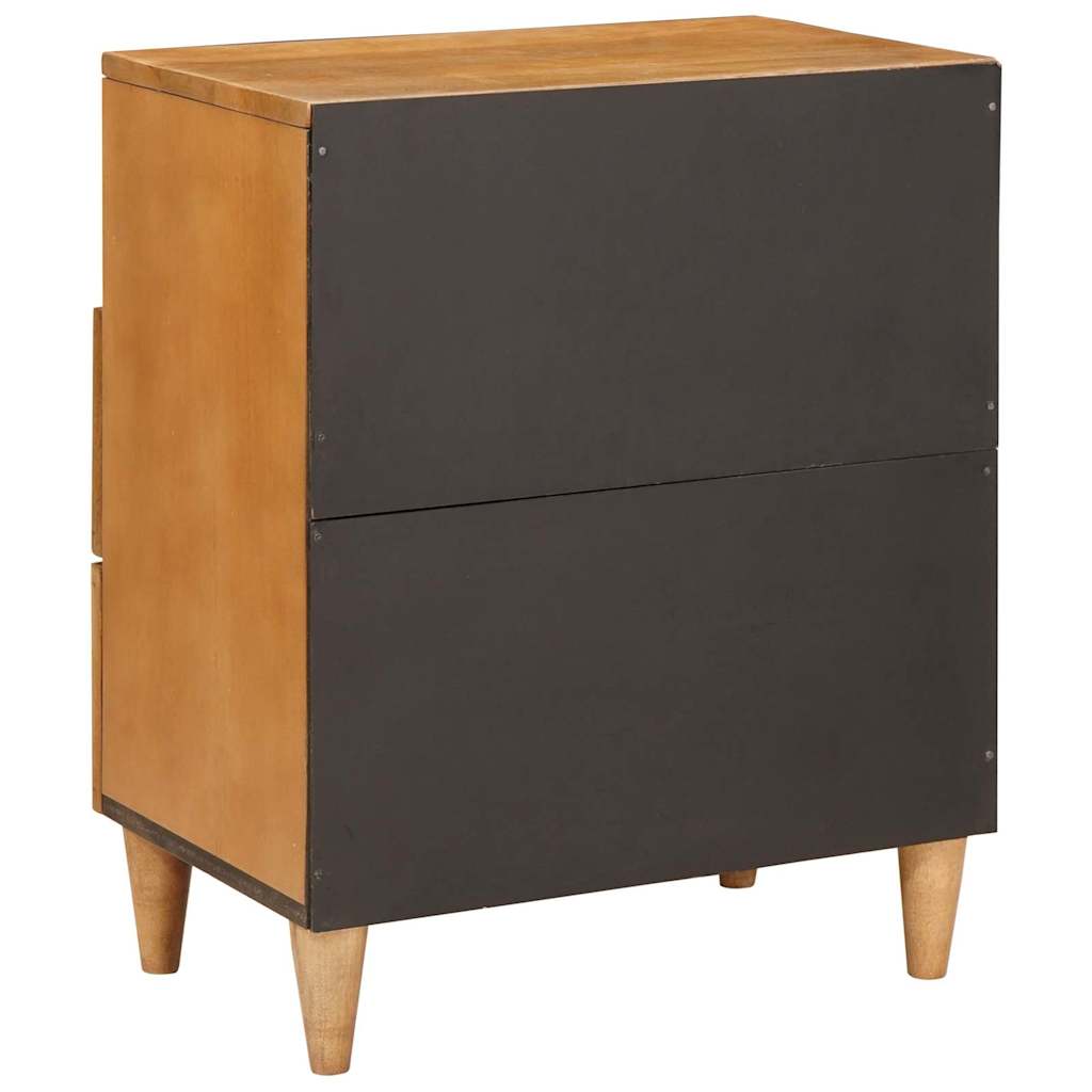 Bedside Table Light brown 50 x 33 x 60 cm Solid mango wood