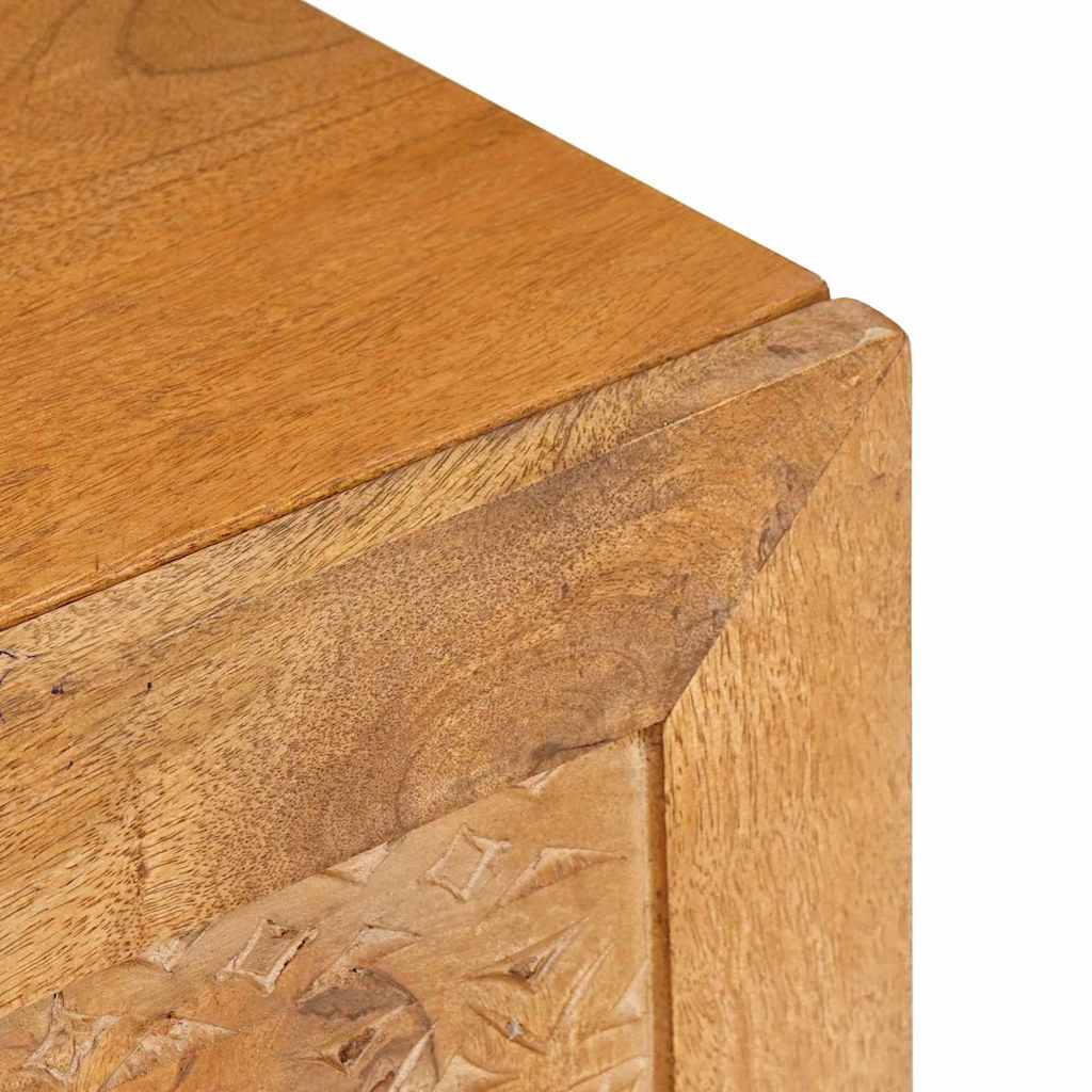TV Cabinet Light brown 80 x 33 x 46 cm Solid mango wood