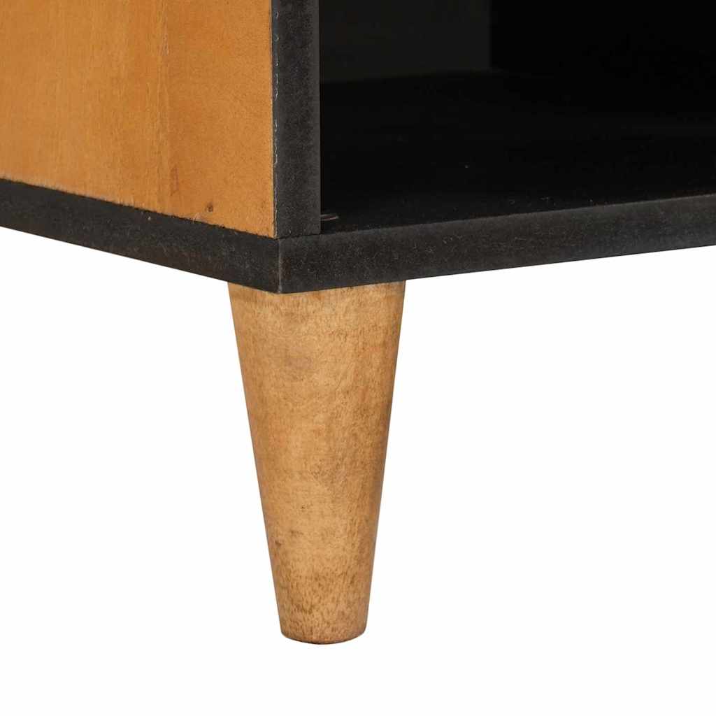 TV Cabinet Light brown 80 x 33 x 46 cm Solid mango wood
