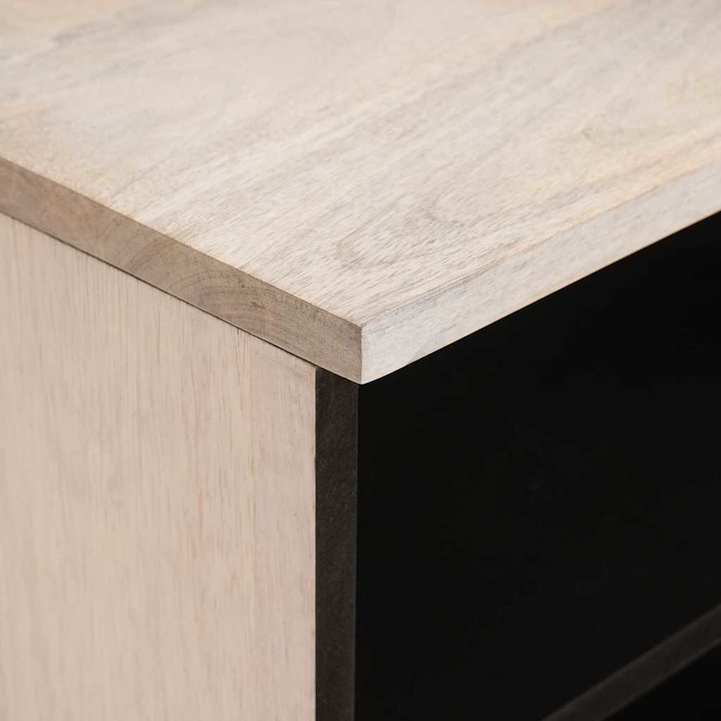 TV Cabinet with Drawer White 105 x 33 x 46 cm Solid mango wood