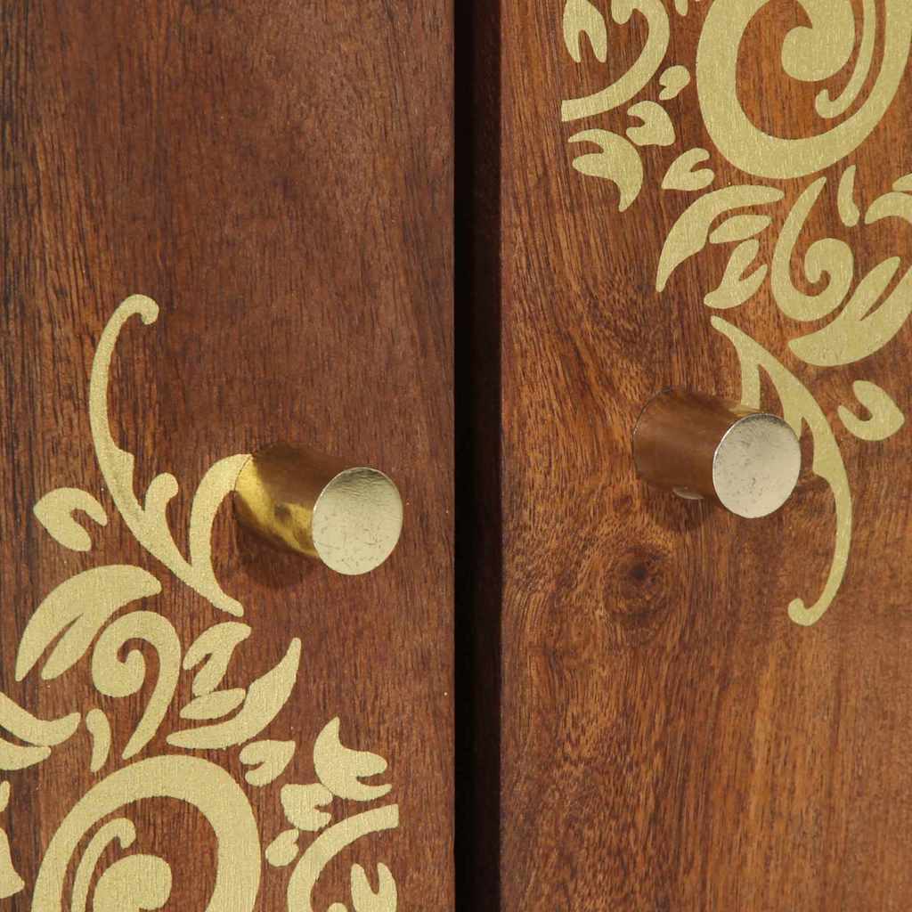Bathroom Sink Cabinet with Storage Honey brown 62 x 33 x 58 cm