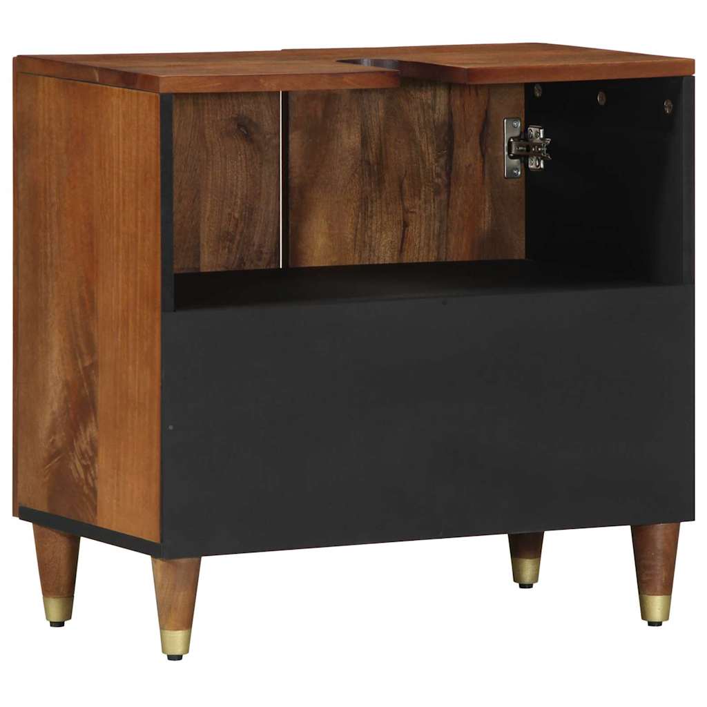 Bathroom Sink Cabinet with Storage Honey brown 62 x 33 x 58 cm