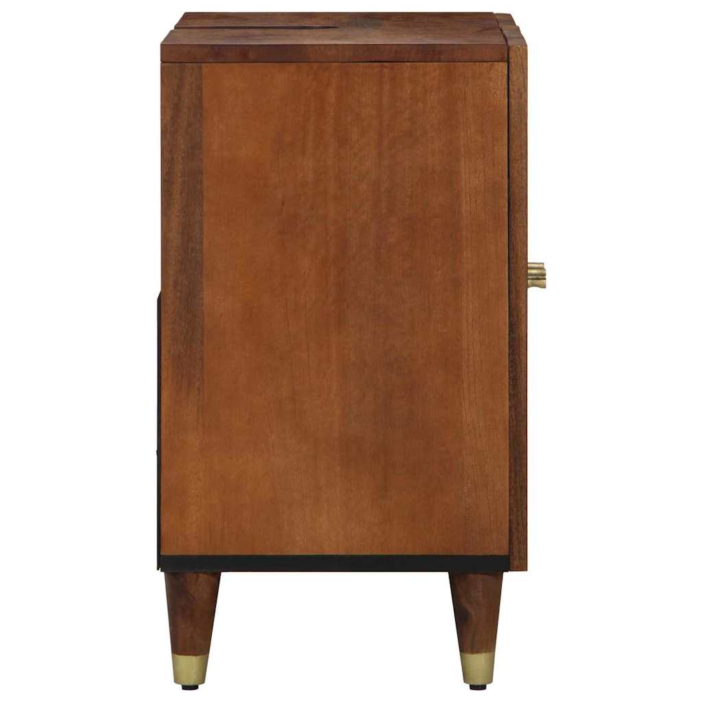 Bathroom Sink Cabinet with Storage Honey brown 62 x 33 x 58 cm