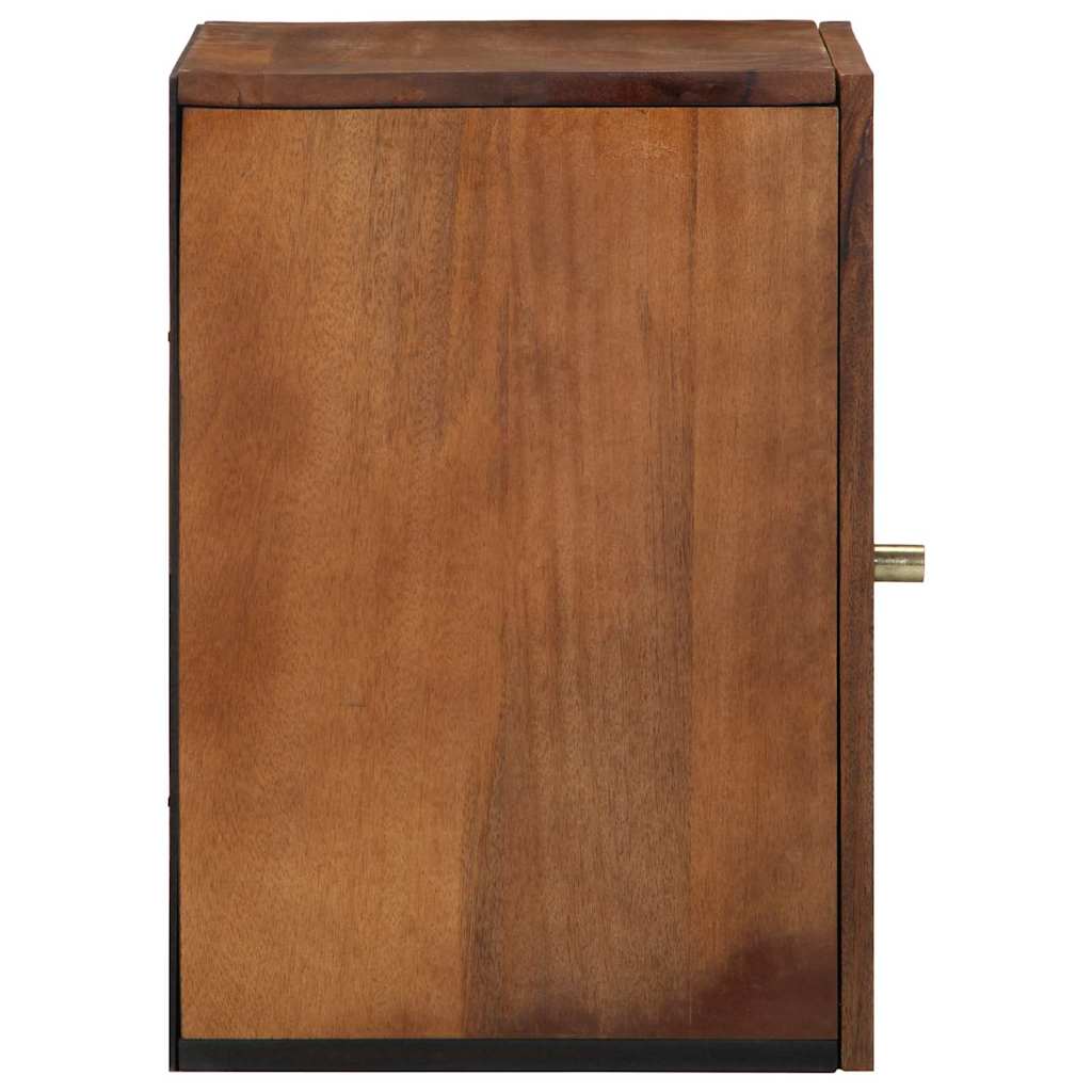 Bathroom Wall Cabinet with Storage Honey brown 38 x 33 x 48 cm
