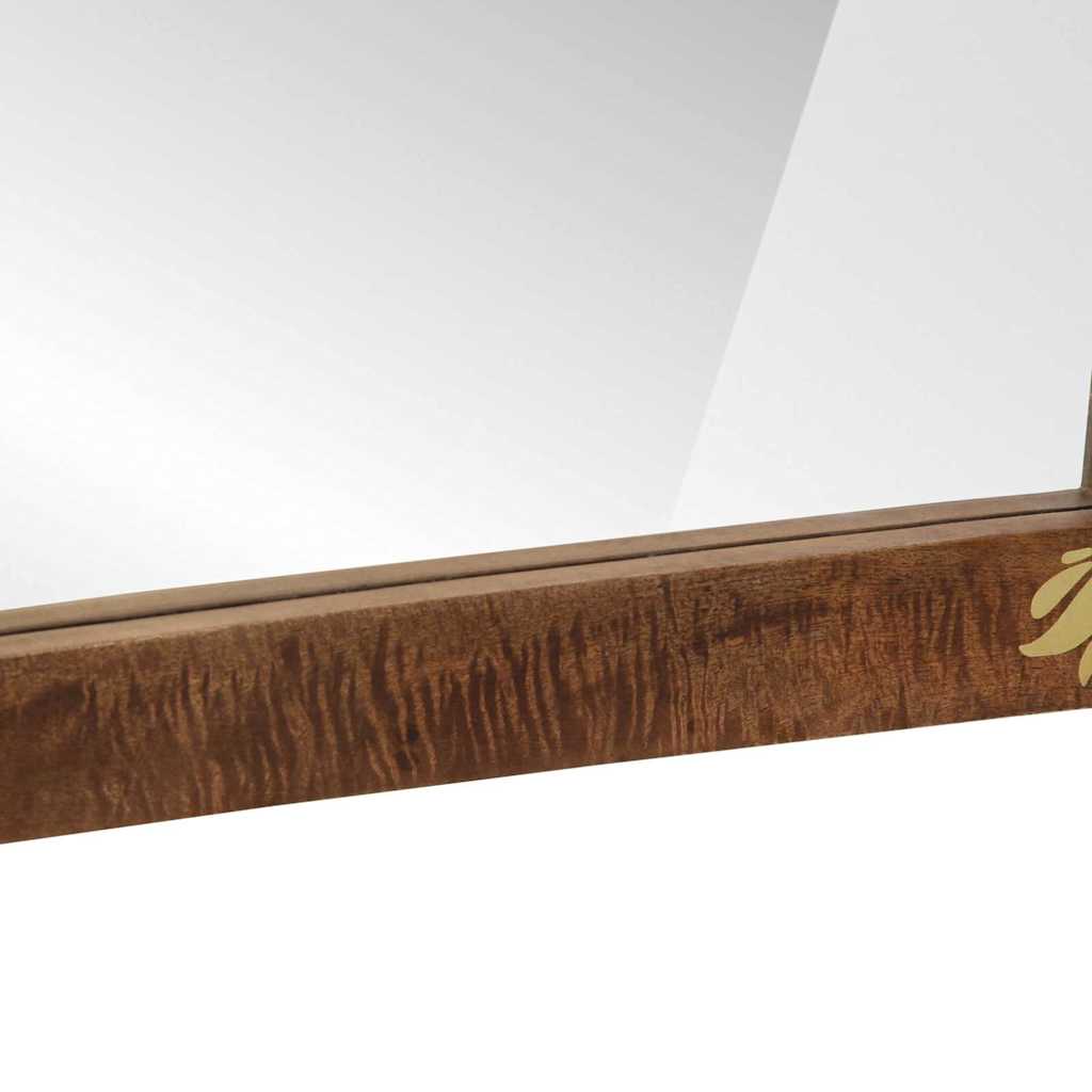 Bathroom Mirror Brown 50 x 70 x 3 cm Solid Mango wood and Glass