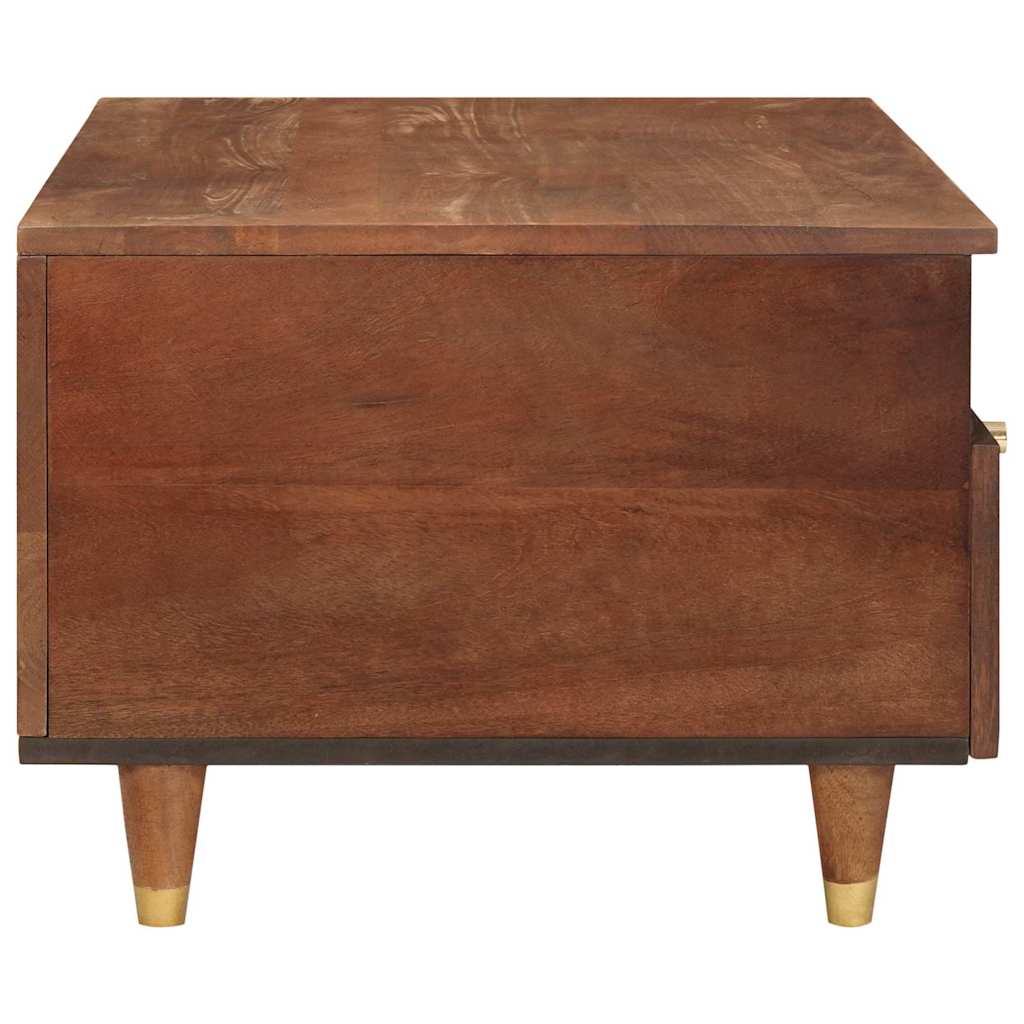 Coffee Tables Brown 80 x 54 x 40 cm Cane and solid mango wood