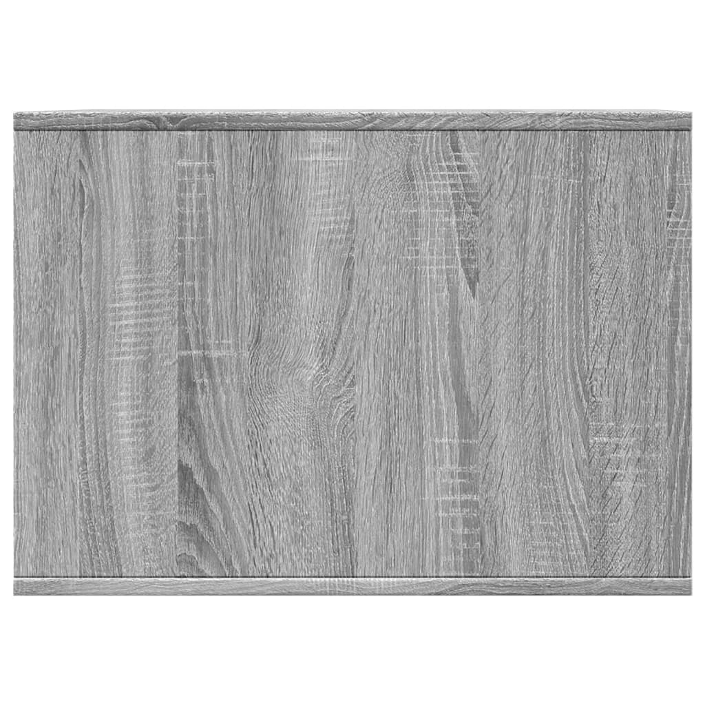 Cat Litter Box Enclosure Grey Sonoma 47x59x42 cm Engineered Wood