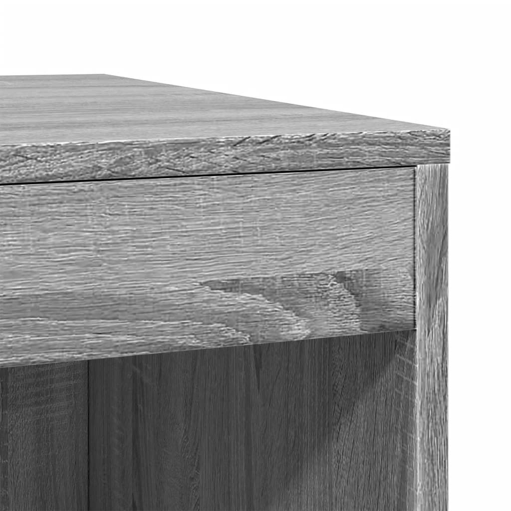 Cat Litter Box Enclosure Grey Sonoma 47x59x42 cm Engineered Wood