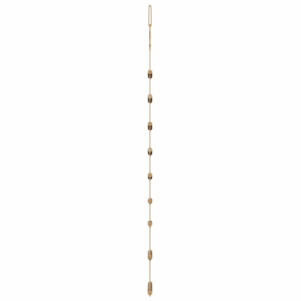 Hanging Christmas Trees with Top Stars 2 pcs 55x120 cm Natural Branch