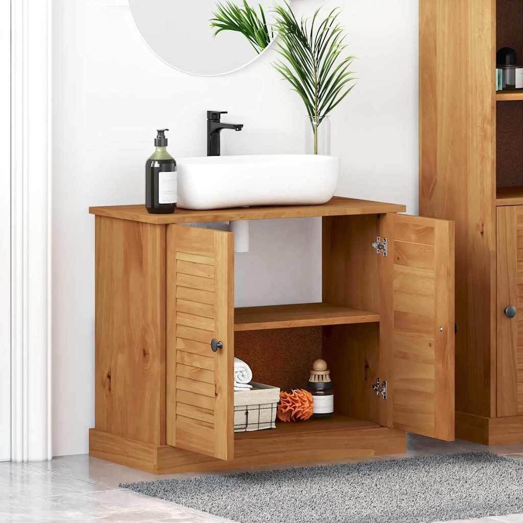 Sink Cabinet VIGO Honey brown 67.5 x 34 x 59 cm Solid pine wood