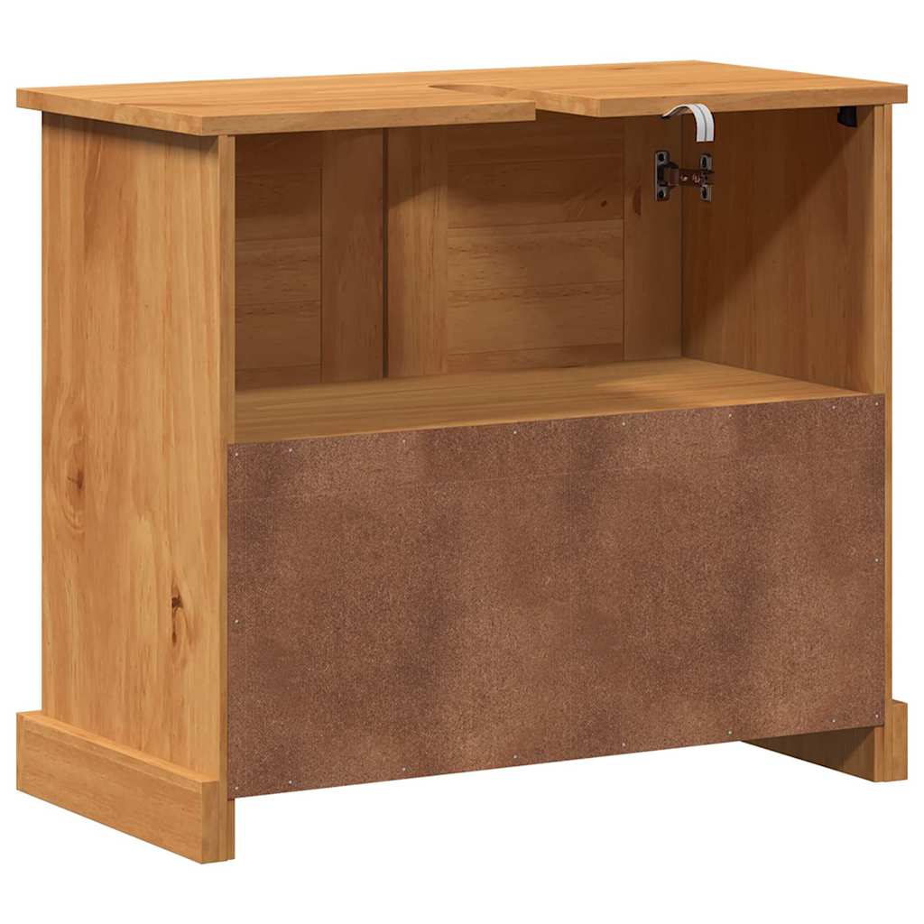 Sink Cabinet VIGO Honey brown 67.5 x 34 x 59 cm Solid pine wood
