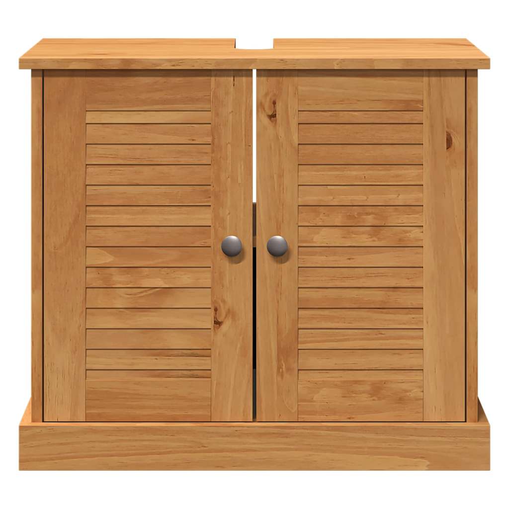 Sink Cabinet VIGO Honey brown 67.5 x 34 x 59 cm Solid pine wood
