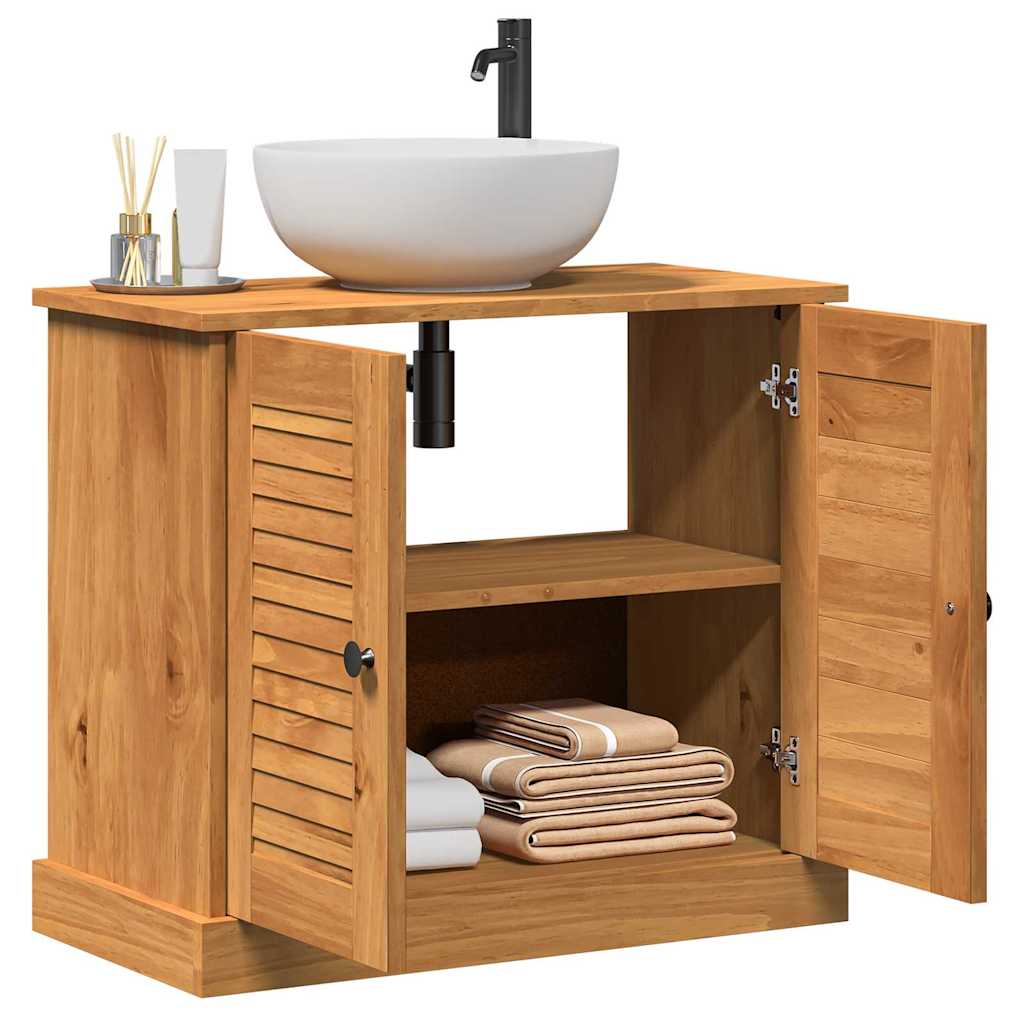 Sink Cabinet VIGO Honey brown 67.5 x 34 x 59 cm Solid pine wood