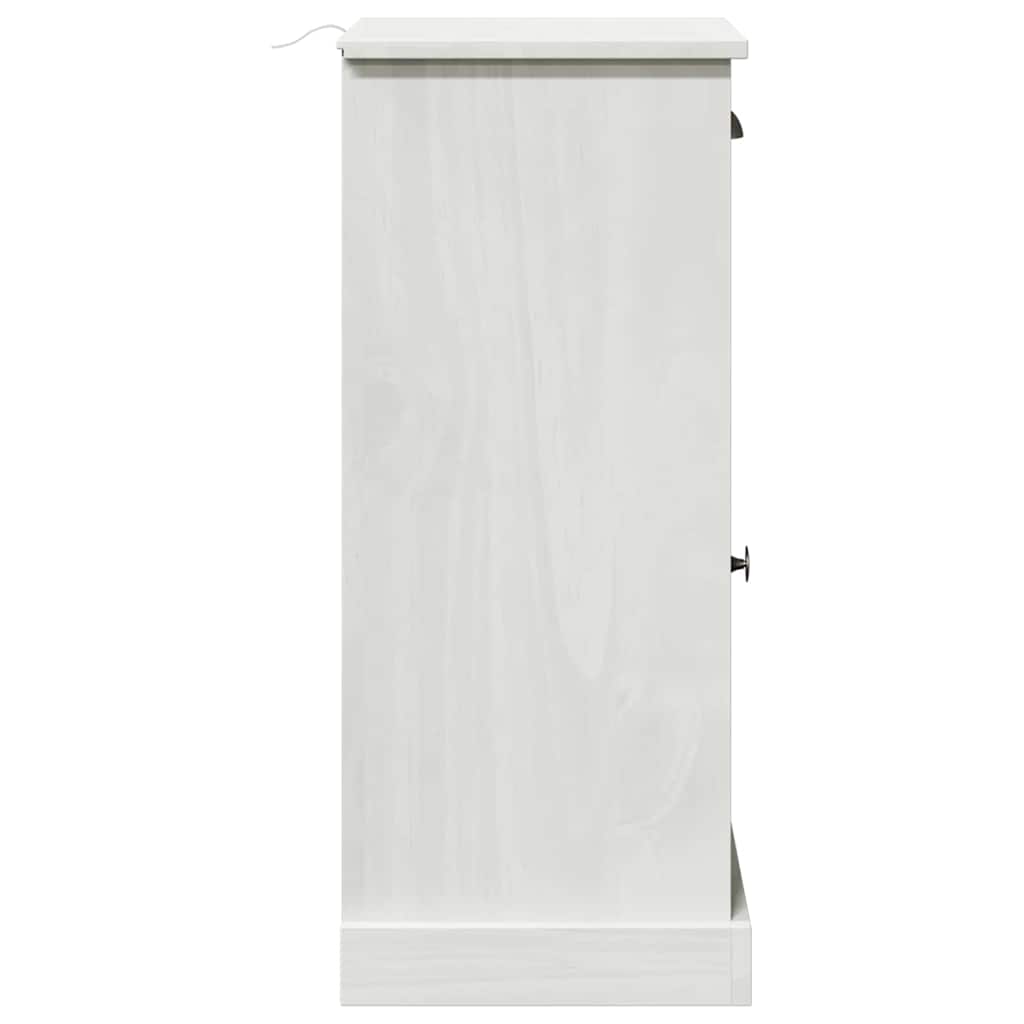 Bathroom Cabinet VIGO White 37.5 x 34 x 80 cm Solid Pine wood
