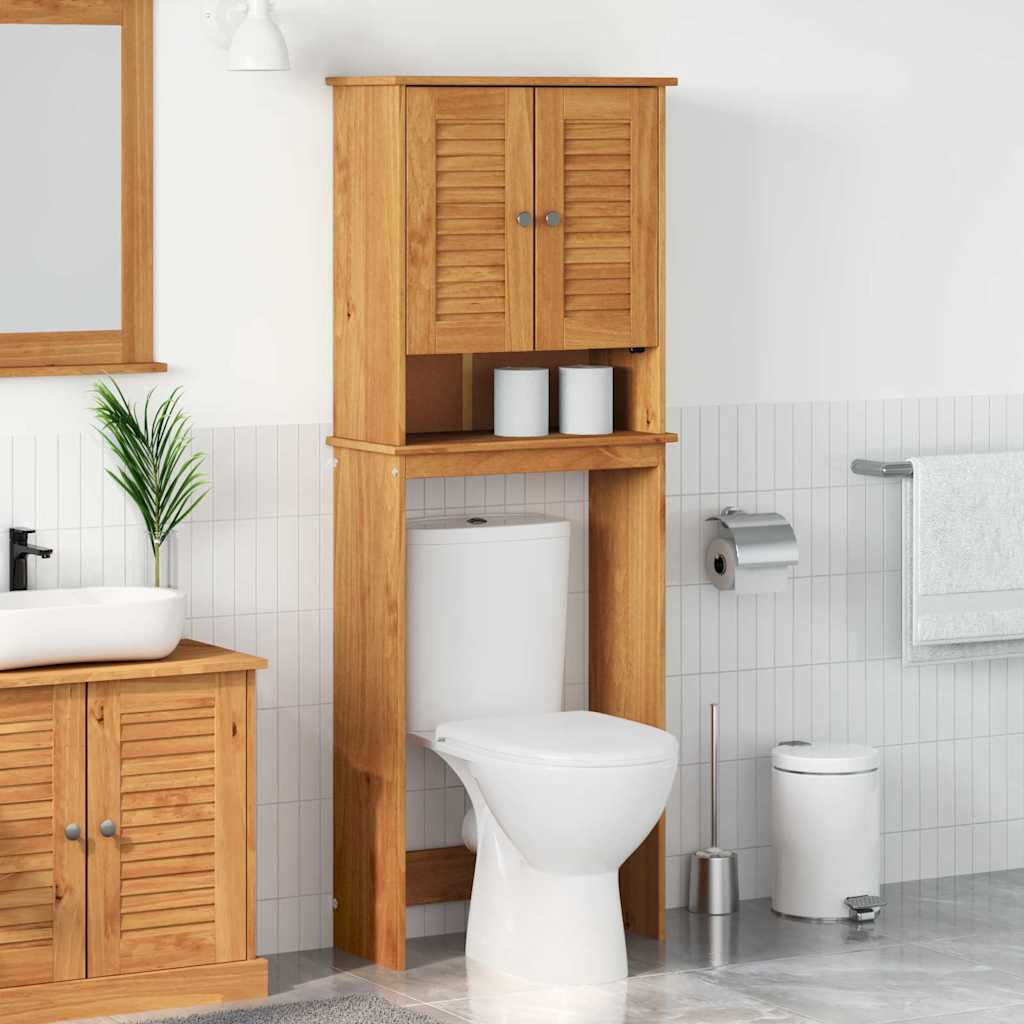 Toilet Cabinet with Shelf VIGO Honey brown 60 x 27 x 161 cm
