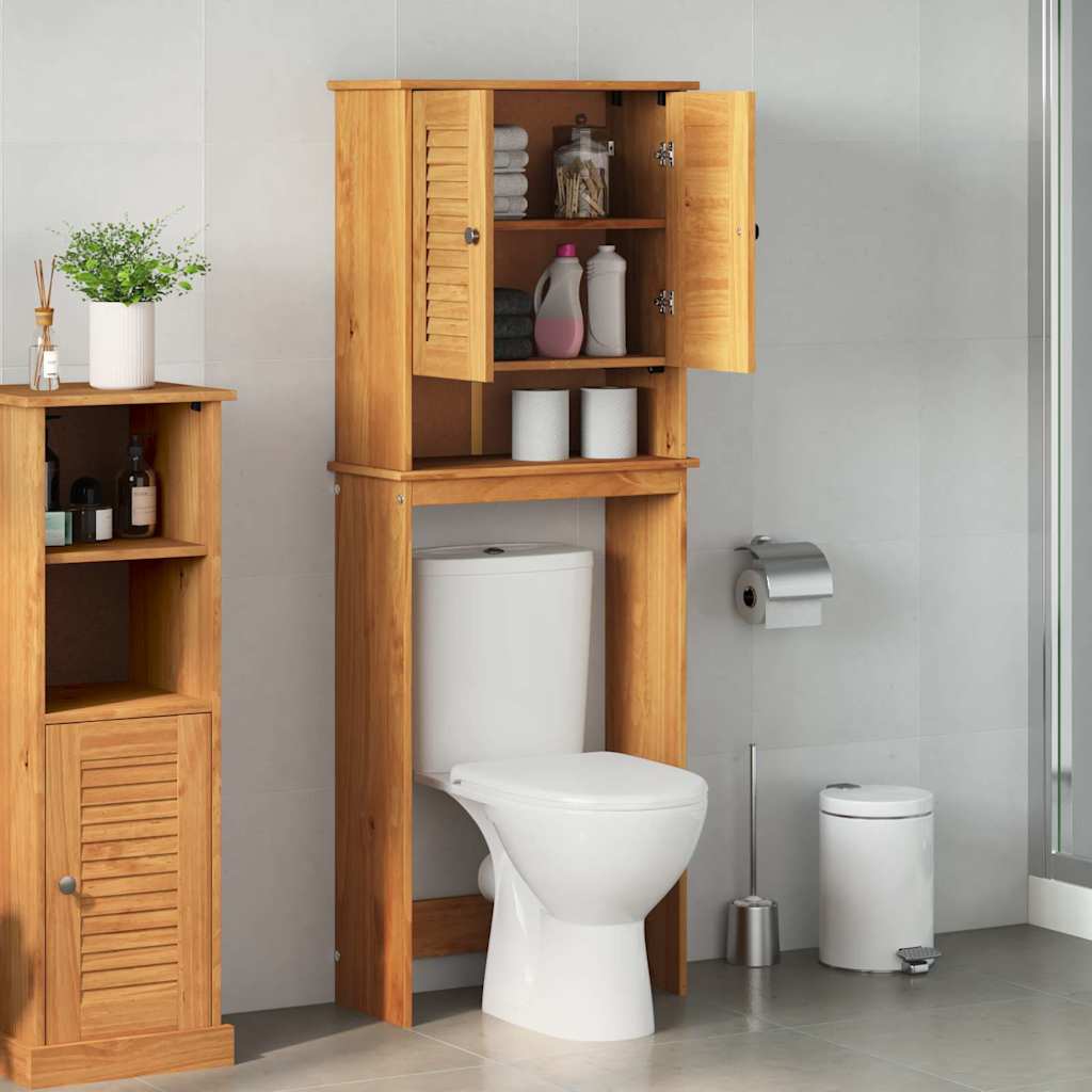 Toilet Cabinet with Shelf VIGO Honey brown 60 x 27 x 161 cm