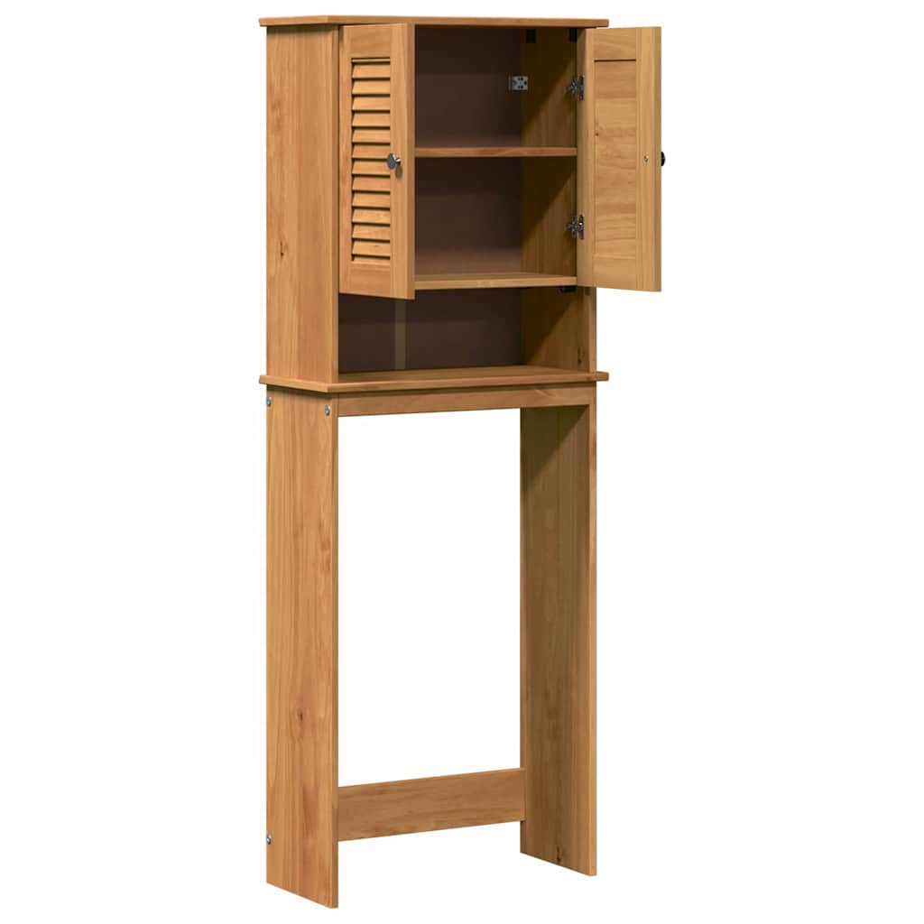 Toilet Cabinet with Shelf VIGO Honey brown 60 x 27 x 161 cm