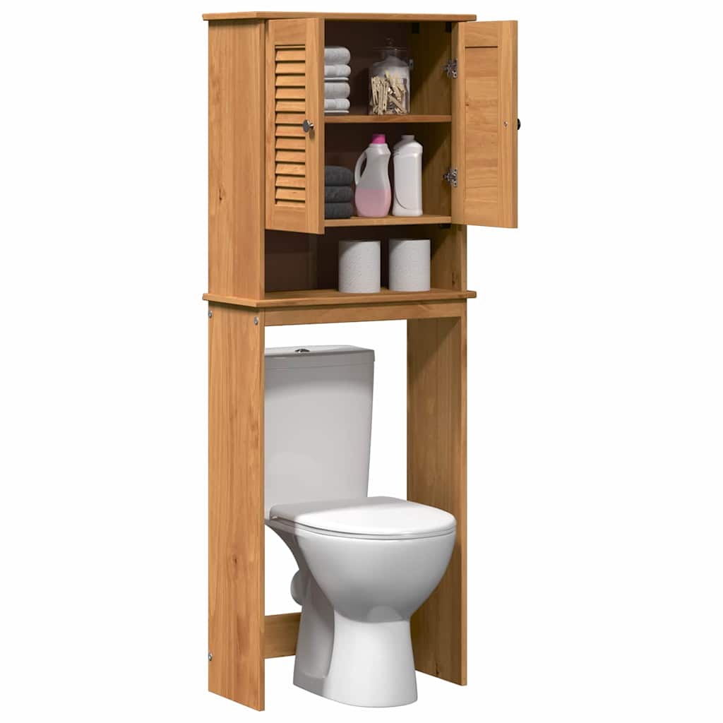 Toilet Cabinet with Shelf VIGO Honey brown 60 x 27 x 161 cm