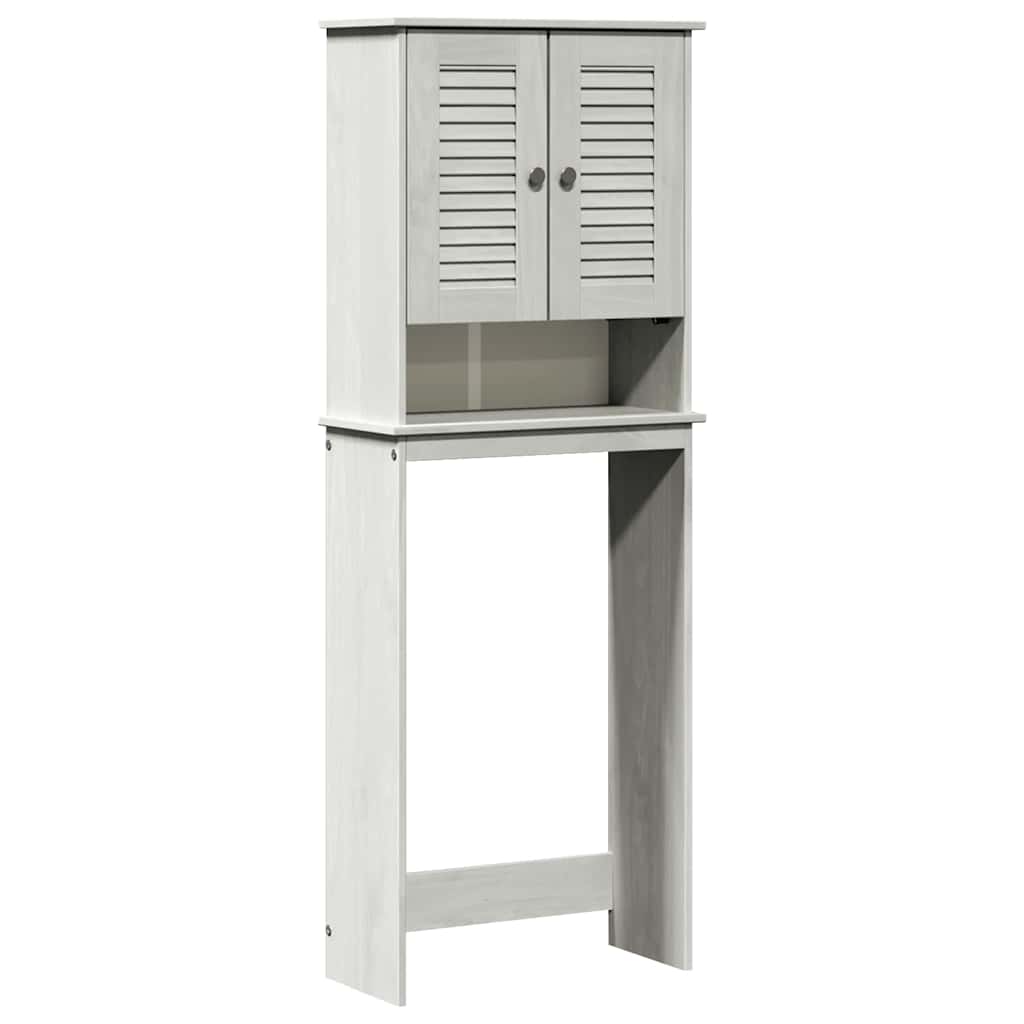 Toilet Cabinet VIGO White 60 x 27 x 161 cm Solid pine wood