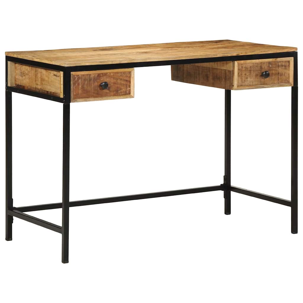 Desk with Drawer Brown 105 x 50 x 75 cm Solid Mango wood