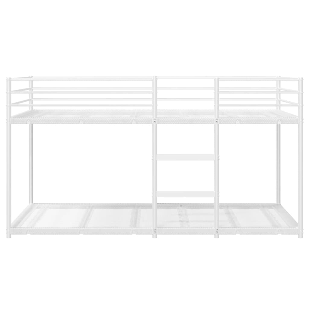 Bunk Bed without Mattress White 80x200 cm Steel