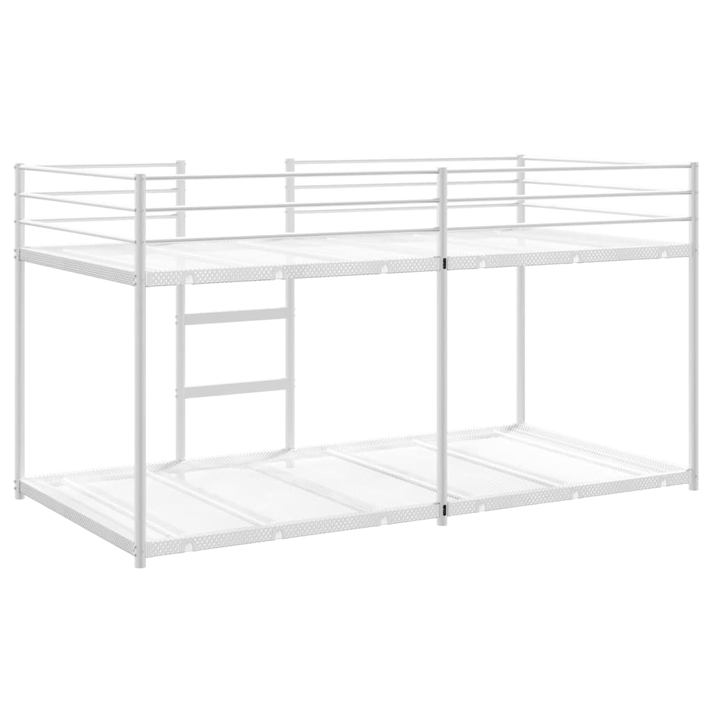 Bunk Bed without Mattress White 80x200 cm Steel