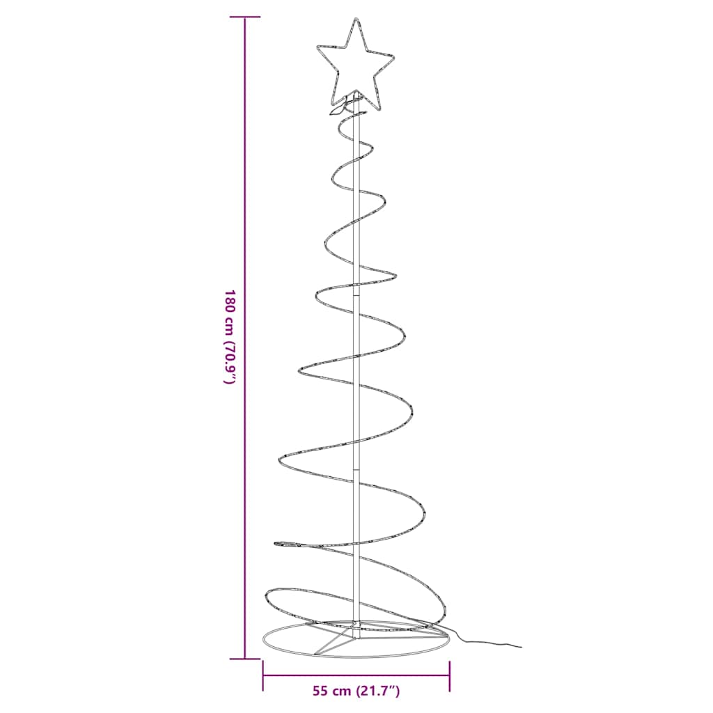 LED Christmas Tree 120 LEDs Warm White 180 cm