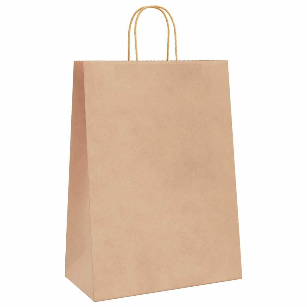 Paper Bags 50 pcs with Handles Brown 32x17x44 cm