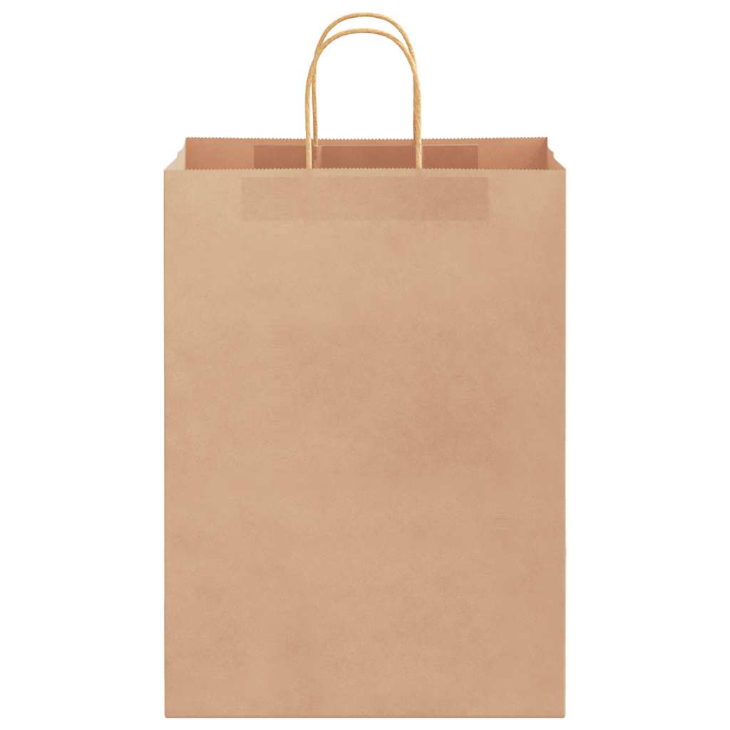 Paper Bags 50 pcs with Handles Brown 32x17x44 cm