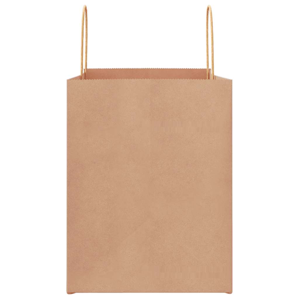Paper Bags 50 pcs with Handles Brown 32x22x28 cm