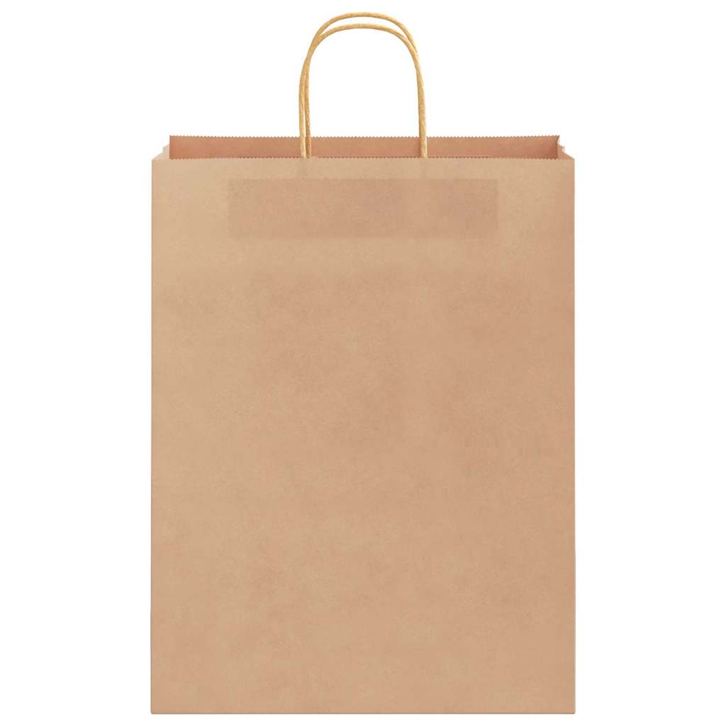 Paper Bags 250 pcs with Handles Brown 32x12x42 cm