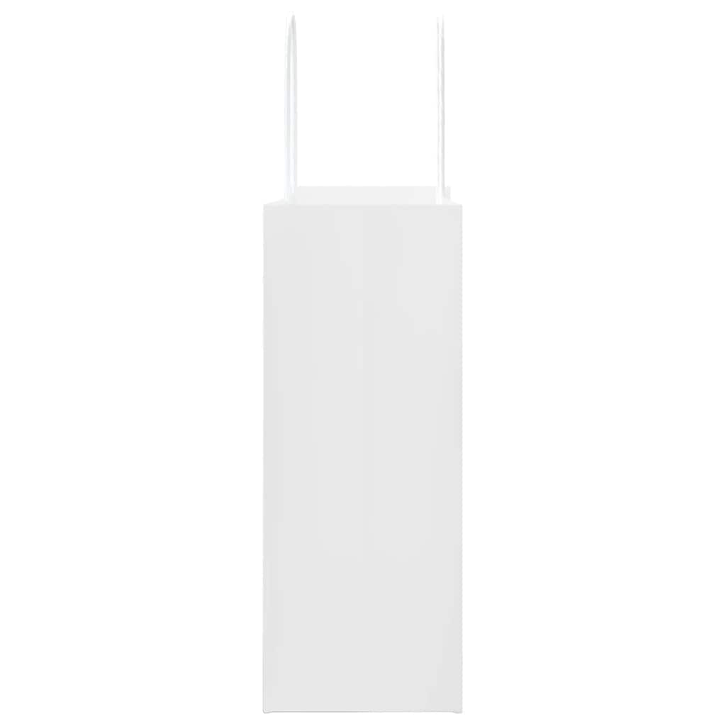 Paper Bags 50 pcs with Handles White 21x11x28 cm