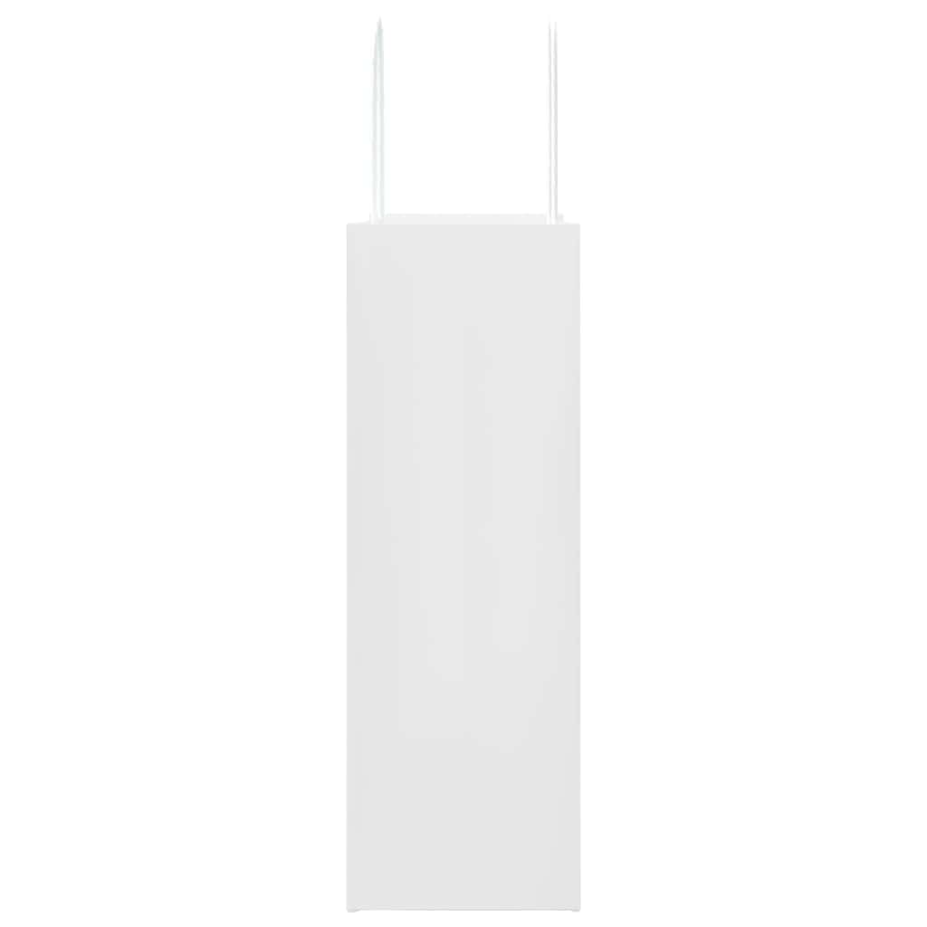 Paper Bags 50 pcs with Handles White 26x12x35 cm