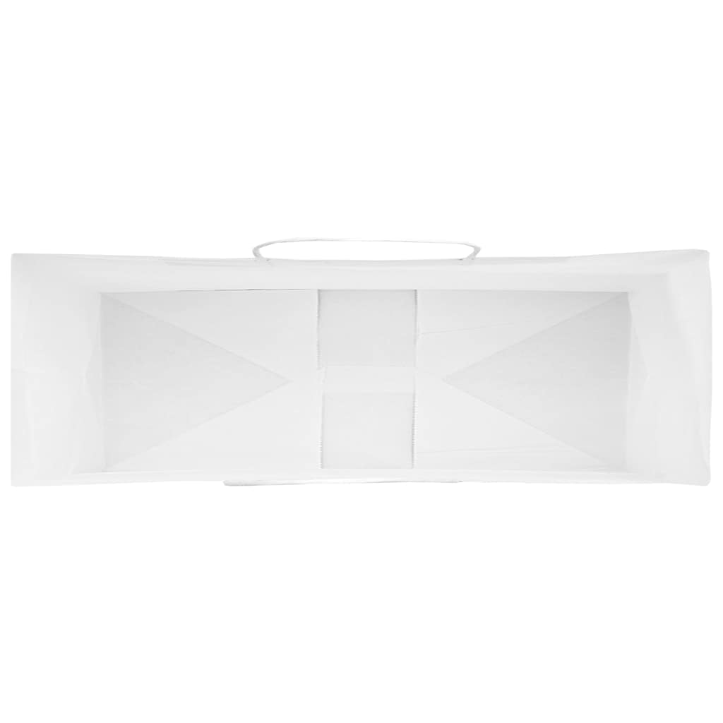 Paper Bags 50 pcs with Handles White 32x12x42 cm