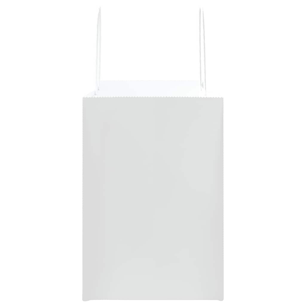 Paper Bags 50 pcs with Handles White 32x17x25 cm
