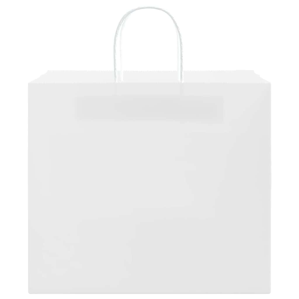 Paper Bags 50 pcs with Handles White 32x22x28 cm