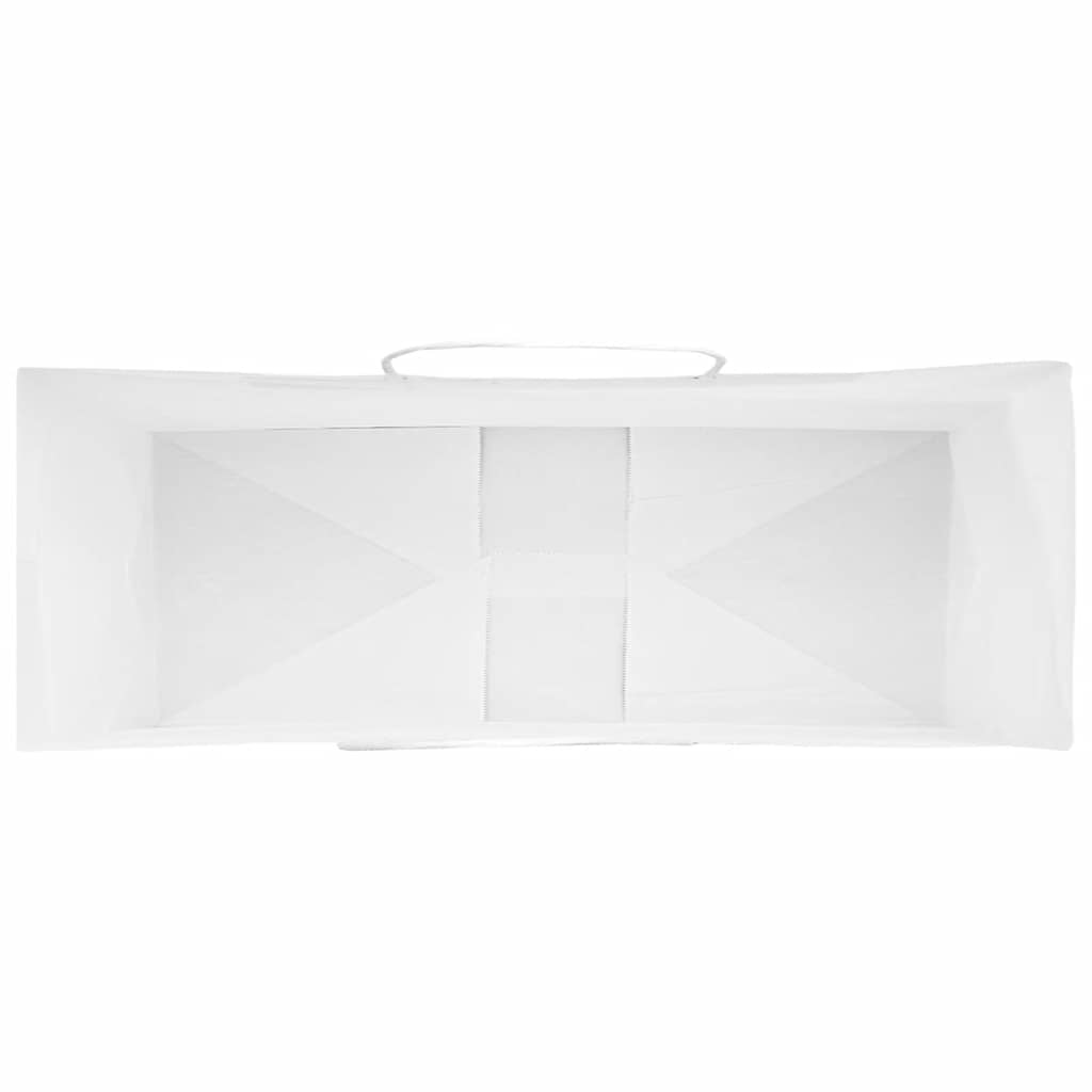 Paper Bags 50 pcs with Handles White 45x17x48 cm
