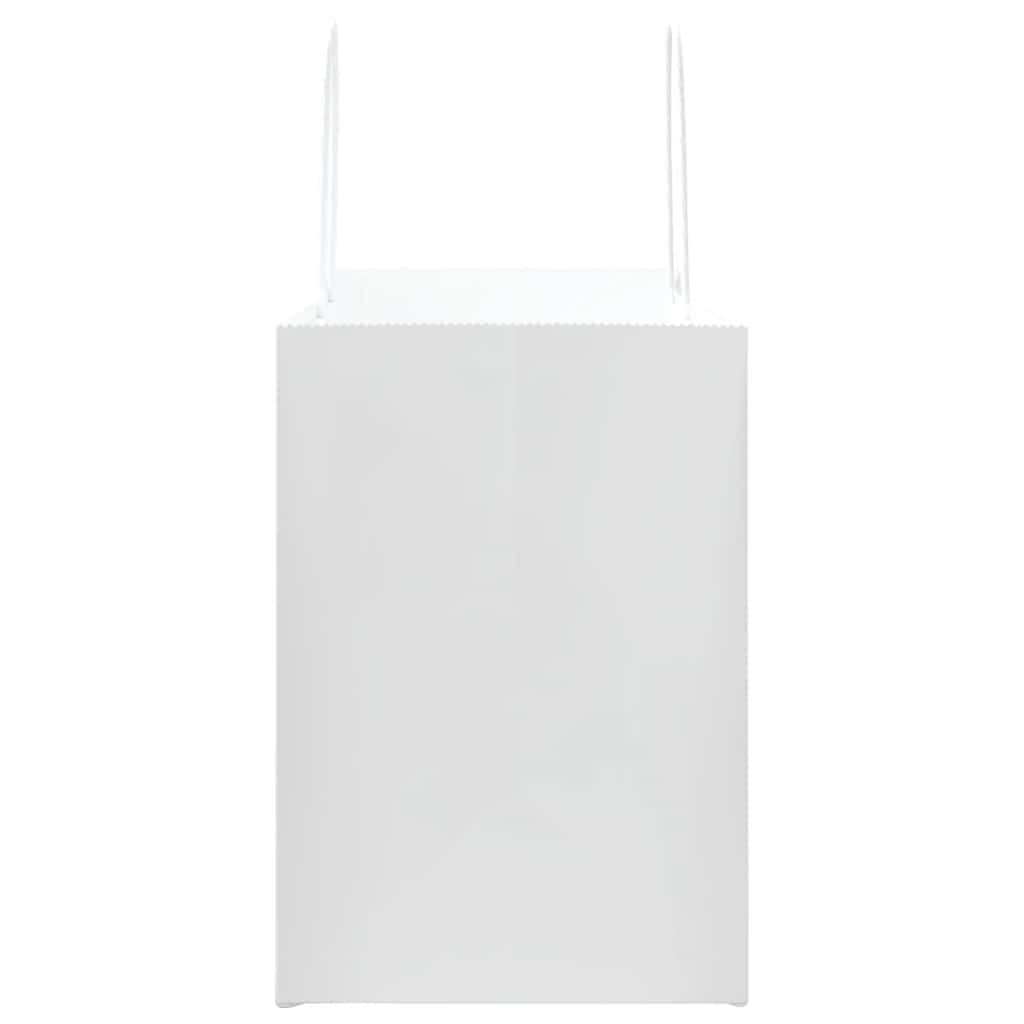 Paper Bags 250 pcs with Handles White 32x17x25 cm