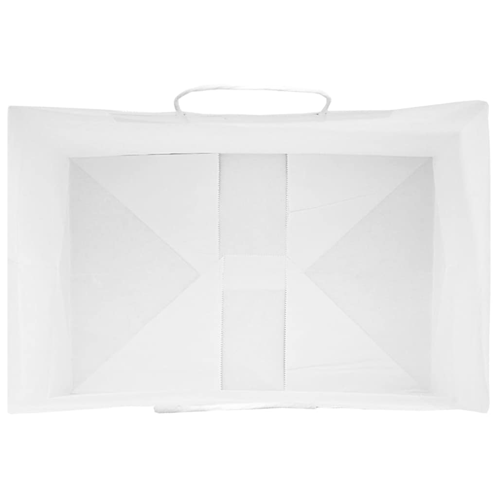 Paper Bags 250 pcs with Handles White 32x22x24 cm