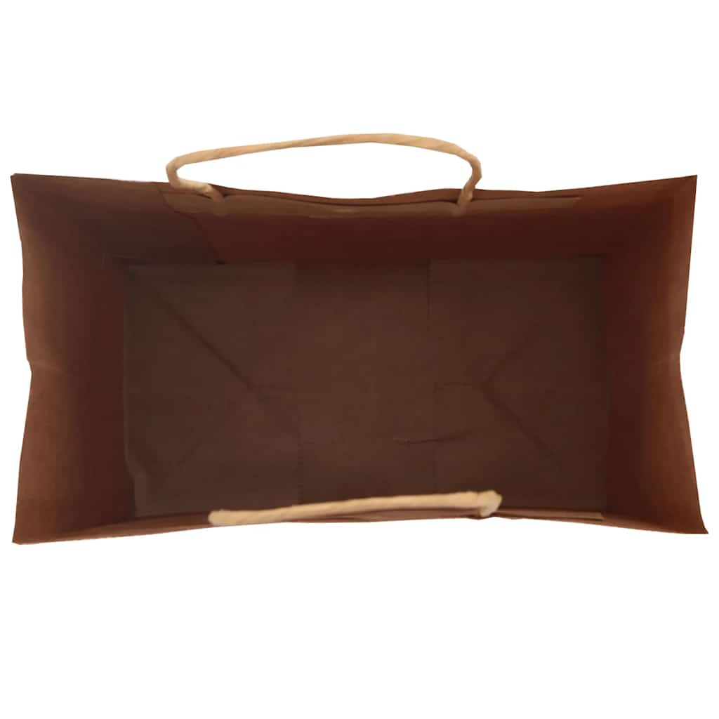 Paper Bags 50 pcs with Handles Black 15x8x21 cm