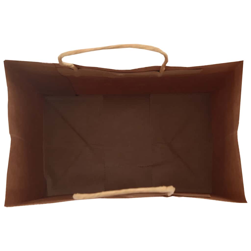 Paper Bags 250 pcs with Handles Black 26x17x25 cm